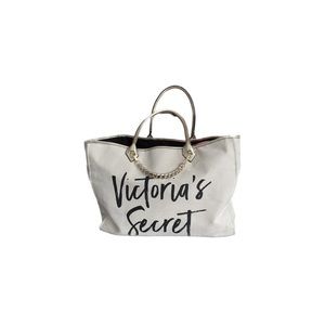 Victoria's Secret Large Chain Canvas Tote